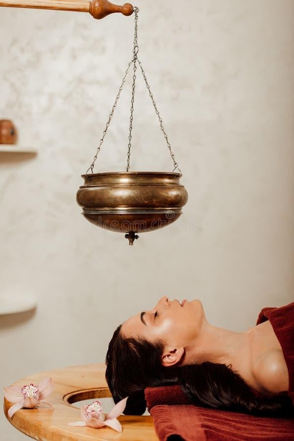 Shirodhara Ayurvedic therapy at SUKHAYUKTI Centre Mohali